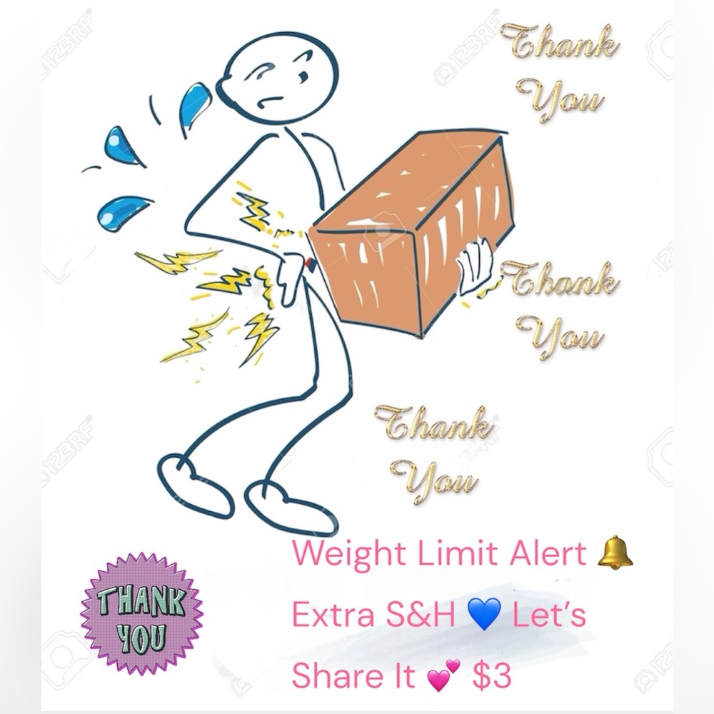 Extra Shipping Label 
Over 5 pounds